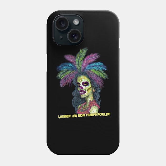 Mardi Gras Zombie Phone Case by H. R. Sinclair