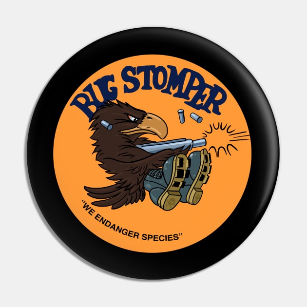 Bug Stomper Pin by Deadcatdesign