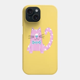 Smiling Tiger with a Bow Phone Case