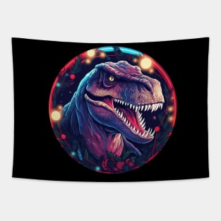 T rex in Ornament, Love Dinosaurs Tapestry