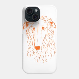 Borzoi (White and Orange) Phone Case