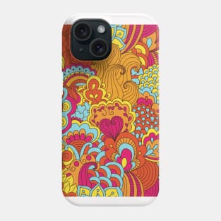 Abstract Floral Neck Gator Pink Blue Orange Floral Abstract Phone Case