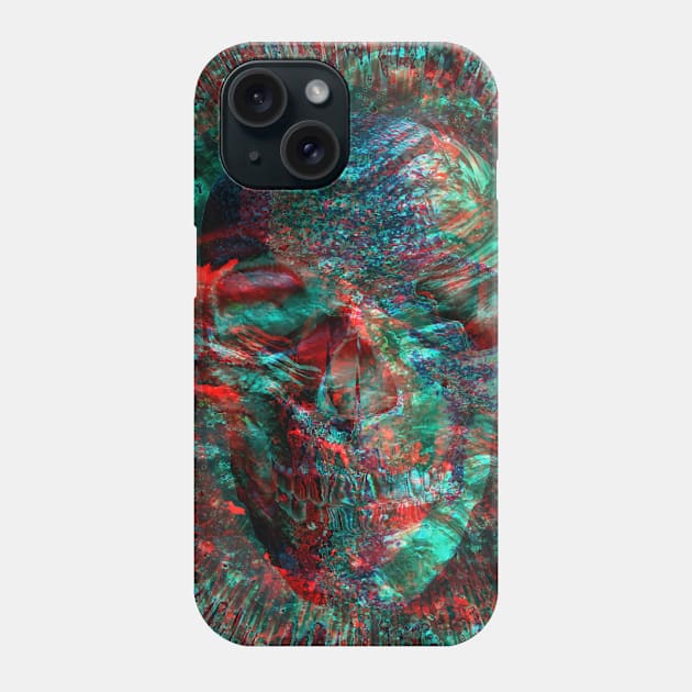 Skull design on abstract Phone Case by rolffimages