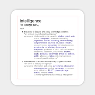 What intelligence means ? Magnet