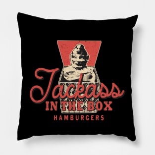 Jackass In The Box by Buck Tee Pillow