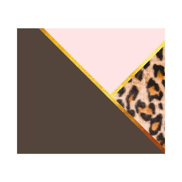 Abstract leopard print, color blocking by ColorsHappiness