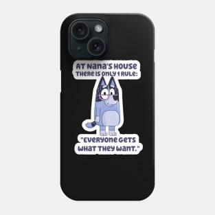 bluey funny Phone Case