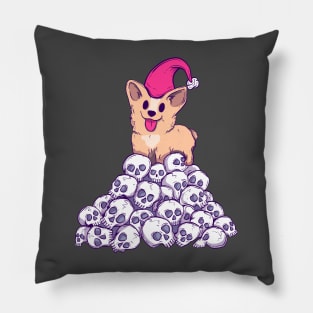 Deck the halls with skulls and bodies Pillow