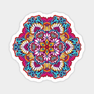 mandala-design, mandala-art, geometric, abstract, mandala and spirituality, colorful, rainbow, mandala pattern, mandala flower patterns, Flower Mandala ,Spirituality Magnet