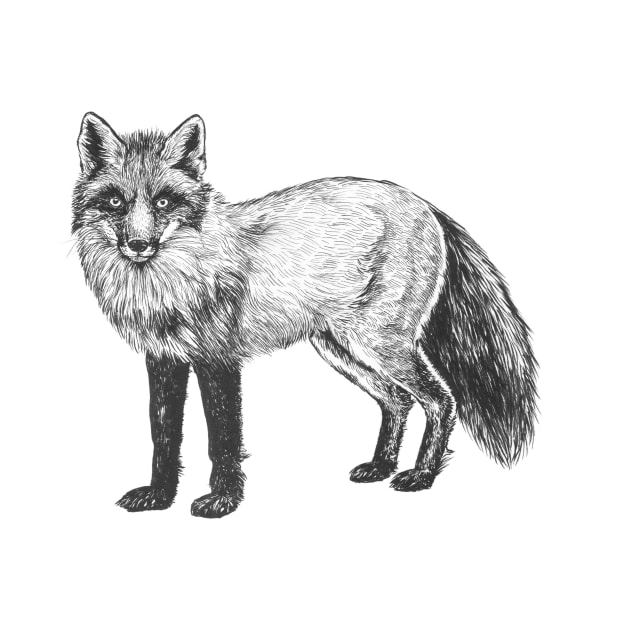 Fox drawing by katerinamk