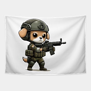 Tactical chihuahua Tapestry