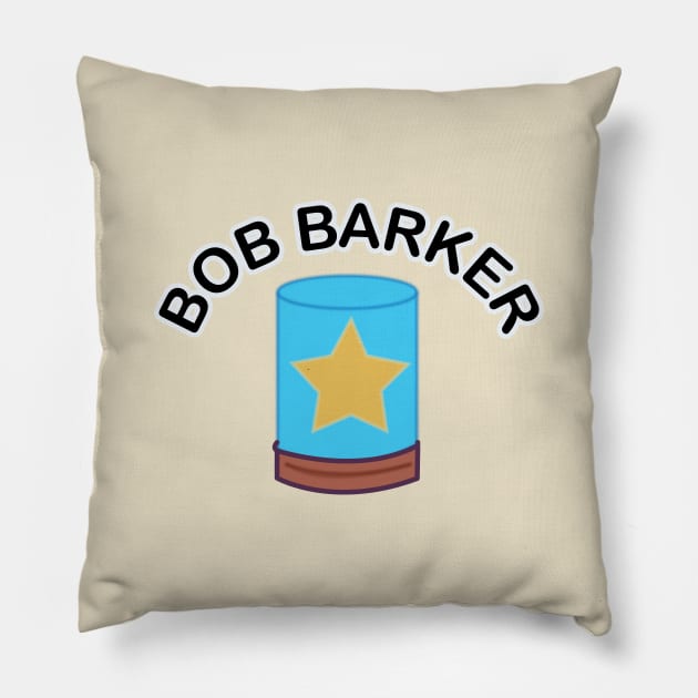 Bob Barker's Head's Dressing Room Pillow by Eugene and Jonnie Tee's
