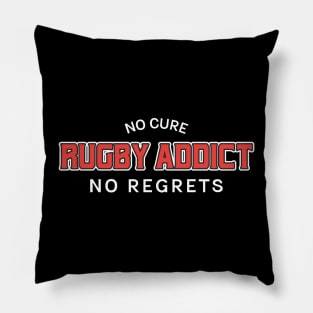 rugby addict Pillow