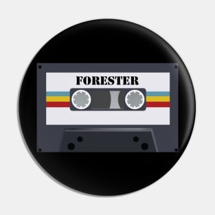 Forester / Cassette Tape Style Pin