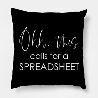 Ohh this calls for a Spreadsheet Pillow