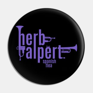 Herb Alpert Tribute - Iconic 'Spanish Flea' Trumpet Tee Pin