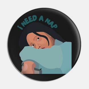 most likely to take a nap Sticker Pin