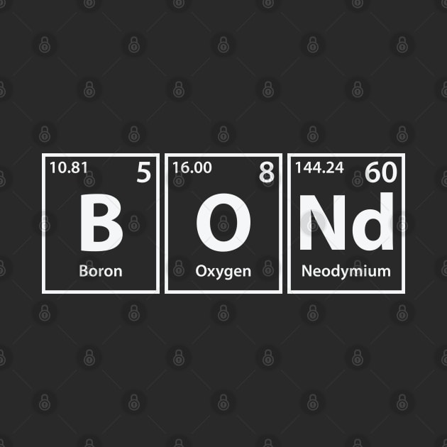 Bond (B-O-Nd) Periodic Elements Spelling by cerebrands