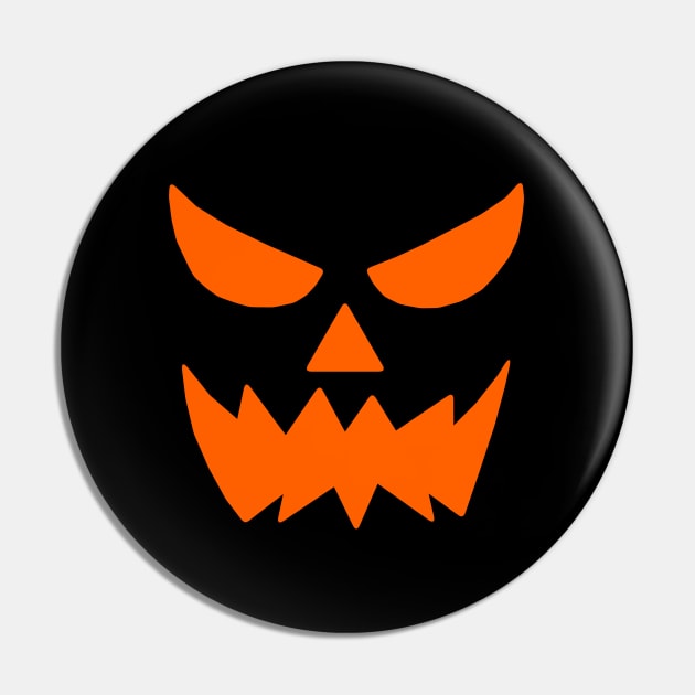 Halloween Jack O Lantern Pumpkin Face Pin by koolteas