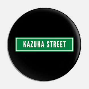 Kazuha Le Sserafim Street Sign Pin