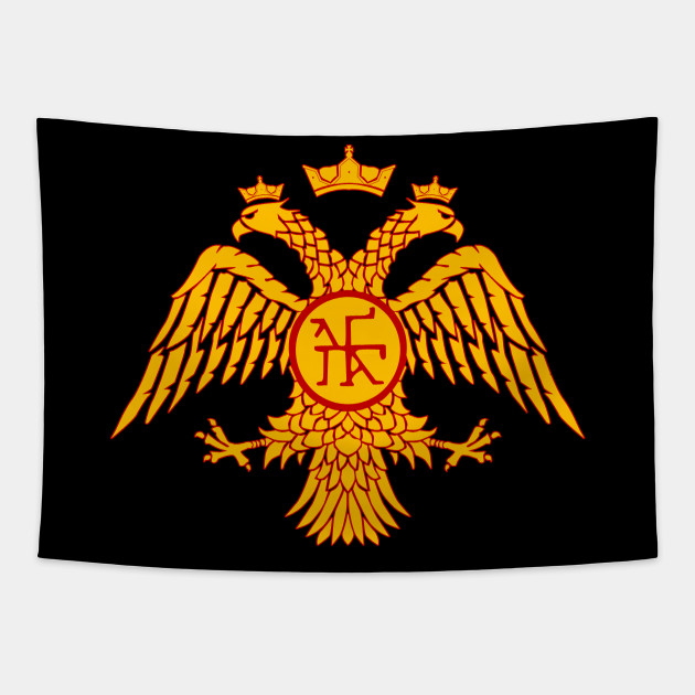 Byzantine Eagle Emblem Byzantine Tapisserie Teepublic De Byzantine Eagle Emblem Byzantine Tapisserie Teepublic De