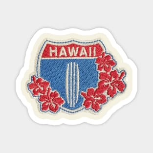 Hawaii Interstate Surf Patch Magnet