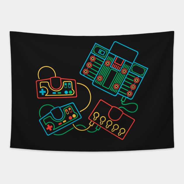 Super Engine Grafx Tapestry by nextodie