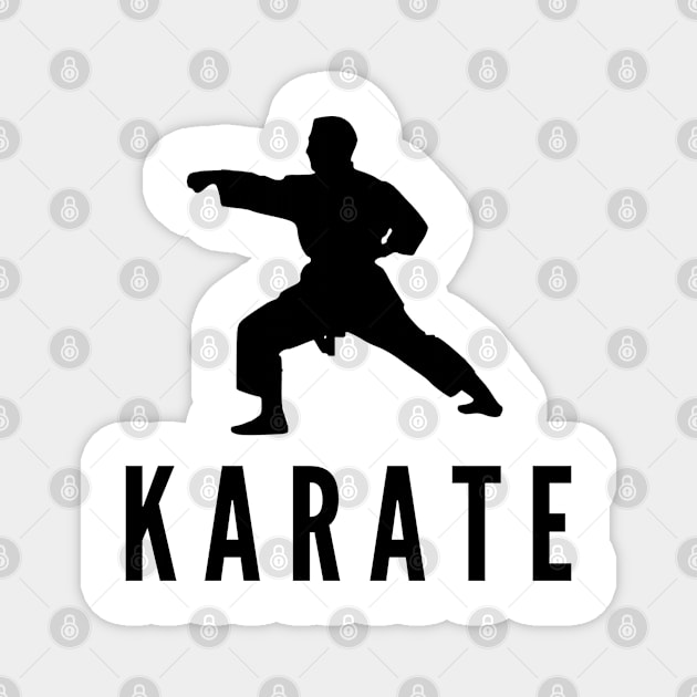 Karate Minimalistic Design Magnet by MikusMartialArtsStore