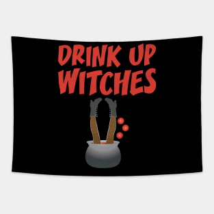 Halloween Drinking Drink Up Witches Tapestry