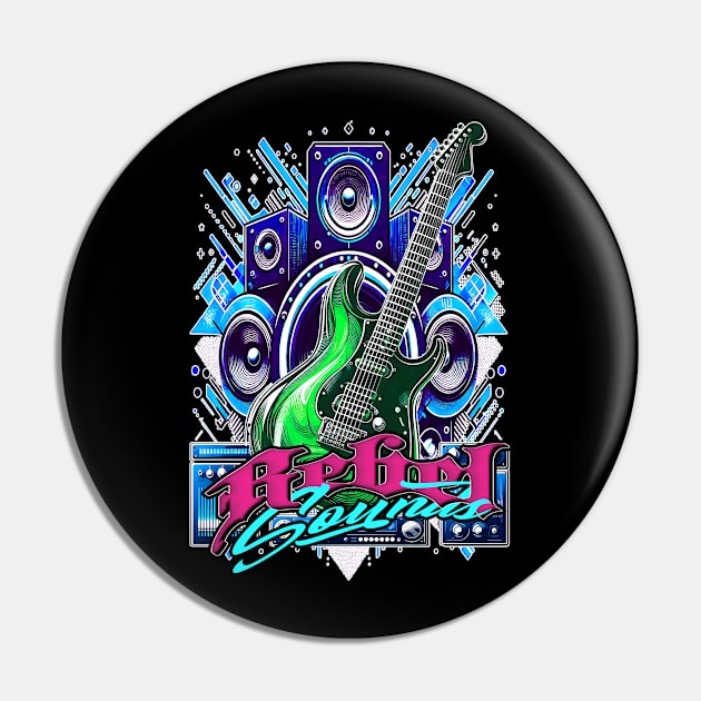 Rebel Sounds Pin by Syauqi Studio