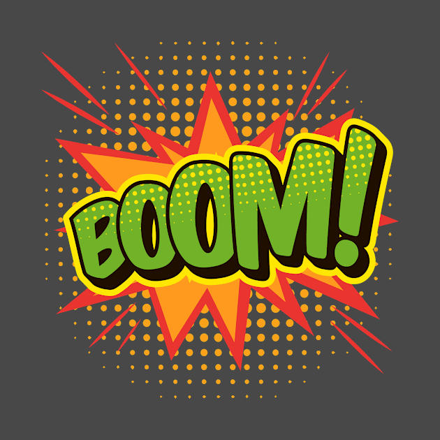 BOOM Comic Book Word Art by CafePretzel