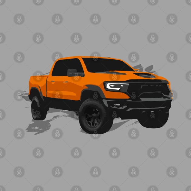 Orange Ram Trx pickup by mfz