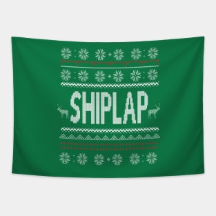 Shiplap Ugly Christmas Sweater Tapestry