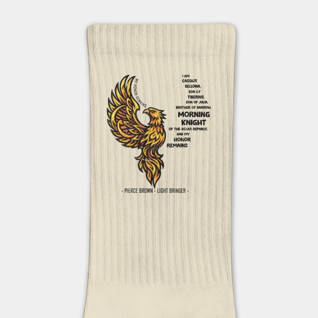 red rising Cassius au Bellona - Red Rising - Socks | TeePublic