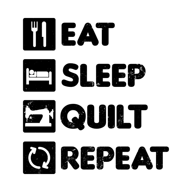 Quilting Grandma Shirt | Eat Sleep Repeat Gift by Gawkclothing