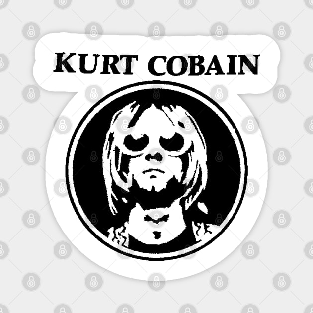 Kurt cobain Simple tee Magnet by Hordes