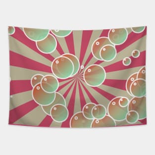 Bubbles on radial background Tapestry