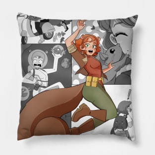 Squirrel Girl Comic Pin Up Pillow