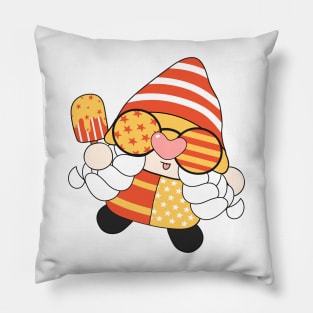 summer Retro vintage Groovy Gnome with cute funny and cheerful character that is going to have the smiles on your face. Pillow