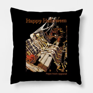 Papa Hash Apparel: Happy Halloween Pillow