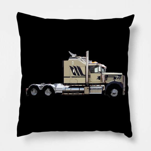 truck Pillow by rickylabellevie