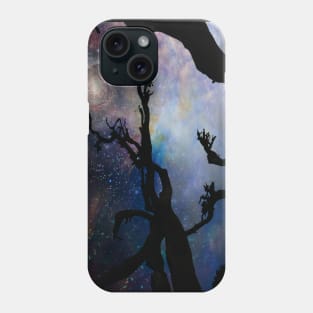 Black leafless tree branches Phone Case