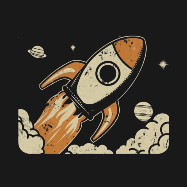 Vintage rocket by zeevana