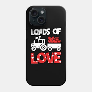 Loads of Love Tractor And Truck Lovers, For Cute Toddler Boys, Valentines Day  Toddler Boys Phone Case