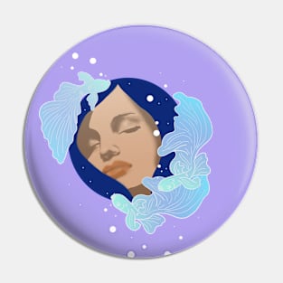 Deep blue Pin