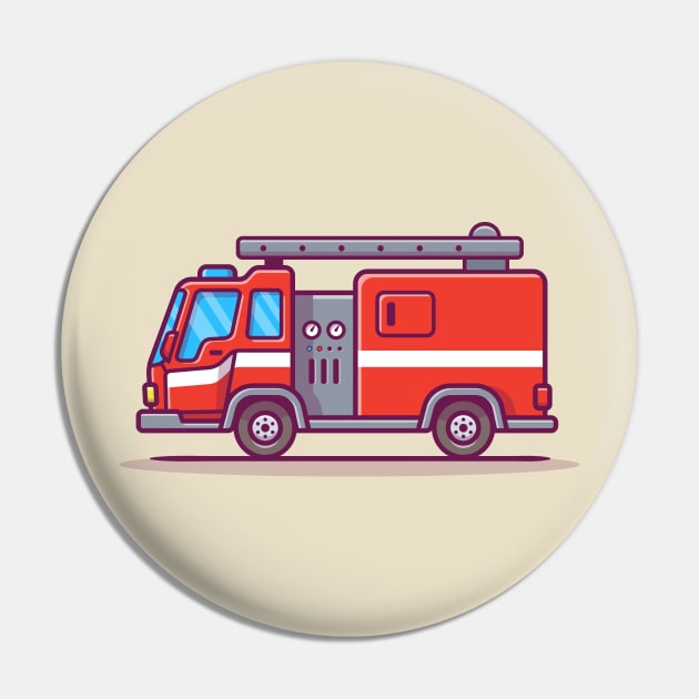 Fire Truck Cartoon Pin by Catalyst Labs