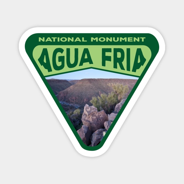 Agua Fria National Monument photo triangle Magnet by nylebuss