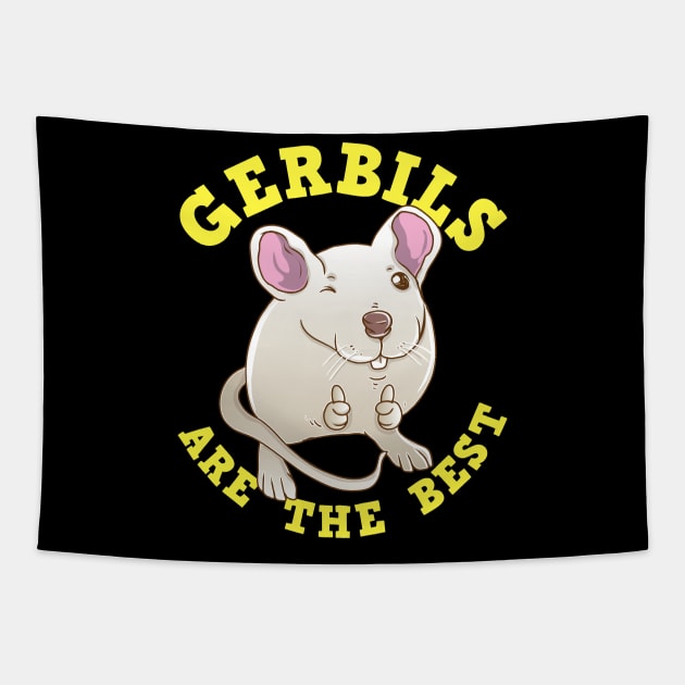 Cute & Funny Gerbils Are The Best Pet Owners Tapestry by theperfectpresents