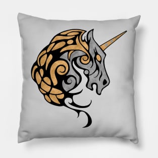 Golden Unicorn Pillow