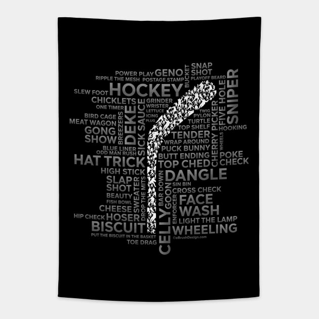 Hockey Players and Slang Tapestry by eBrushDesign